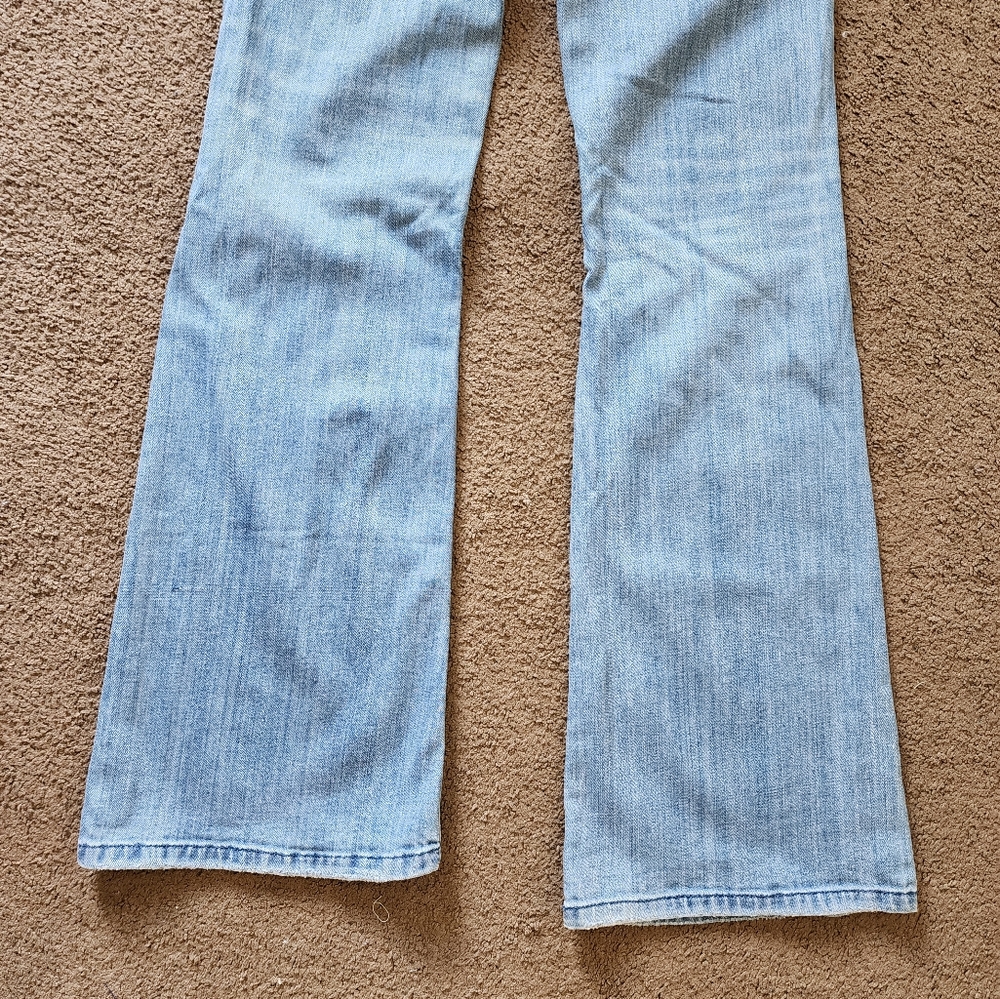 Y2K AE Hipster Distressed Jeans, Women's 0 - Picture 3 of 10